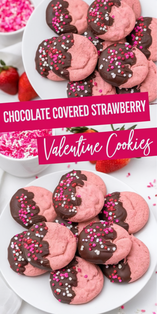 Chocolate Covered Strawberry Cookies
