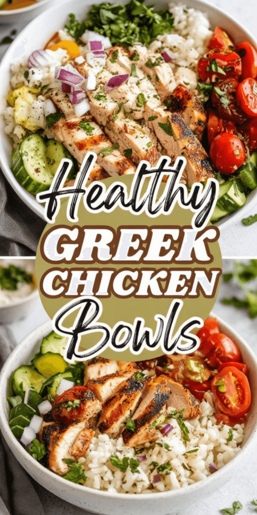 Easy Healthy Greek Chicken Bowls
