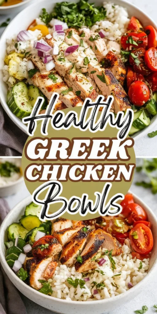 Easy Healthy Greek Chicken Bowls
