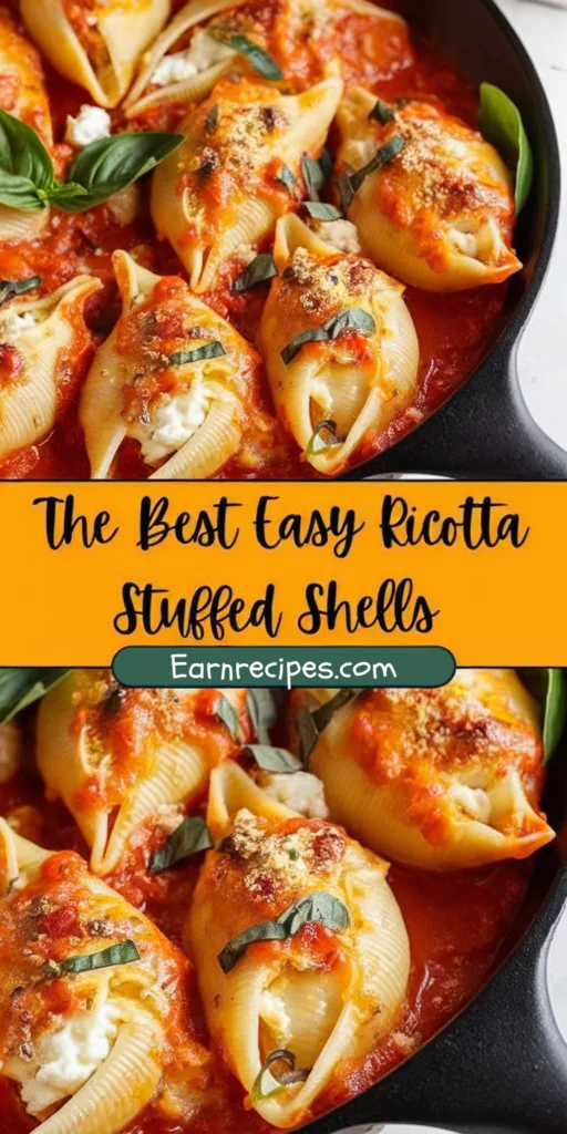 Easy Ricotta Stuffed Shells