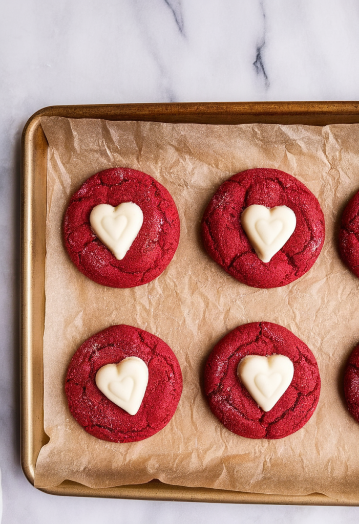 Red Velvet Valentines Day Cookies